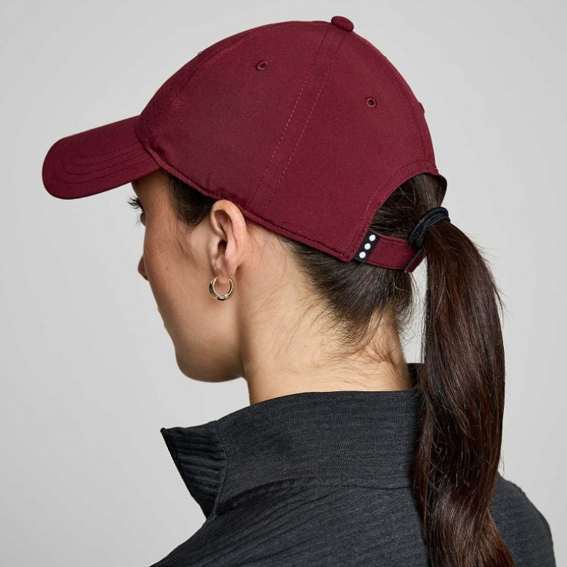 Women's Saucony Outpace Petite Hat Burgundy | CANADA GKWLTDV