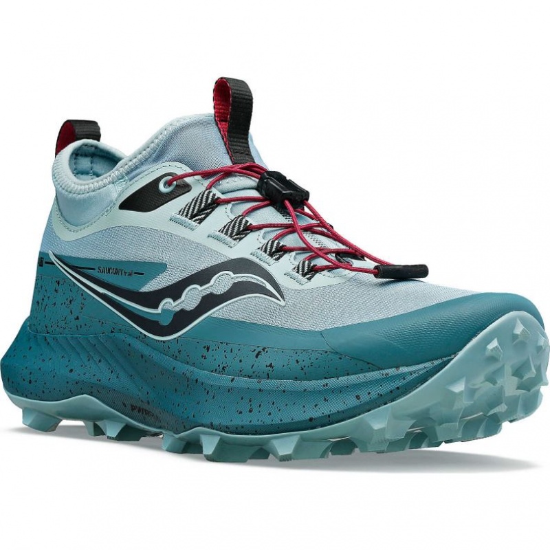 Women's Saucony Peregrine 13 ST Trail Running Shoes Turquoise | CANADA HKDWOZU