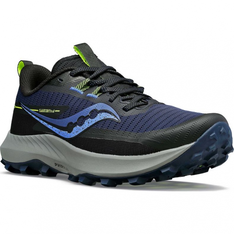 Women's Saucony Peregrine 13 Trail Running Shoes Navy | CANADA OBQUMDC