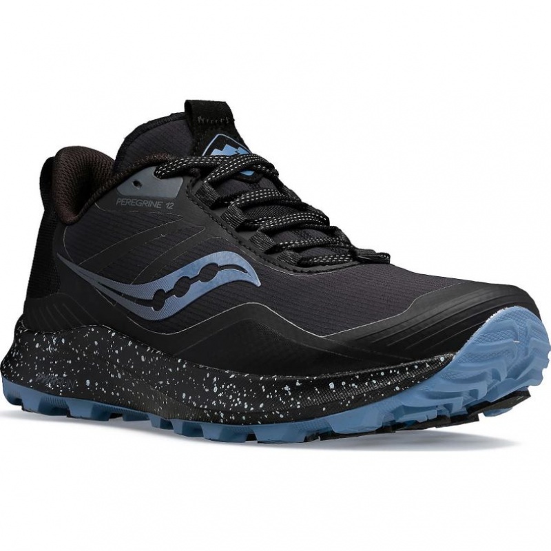 Women's Saucony Peregrine ICE+ 3 Trail Running Shoes Black | CANADA FEZJQVS