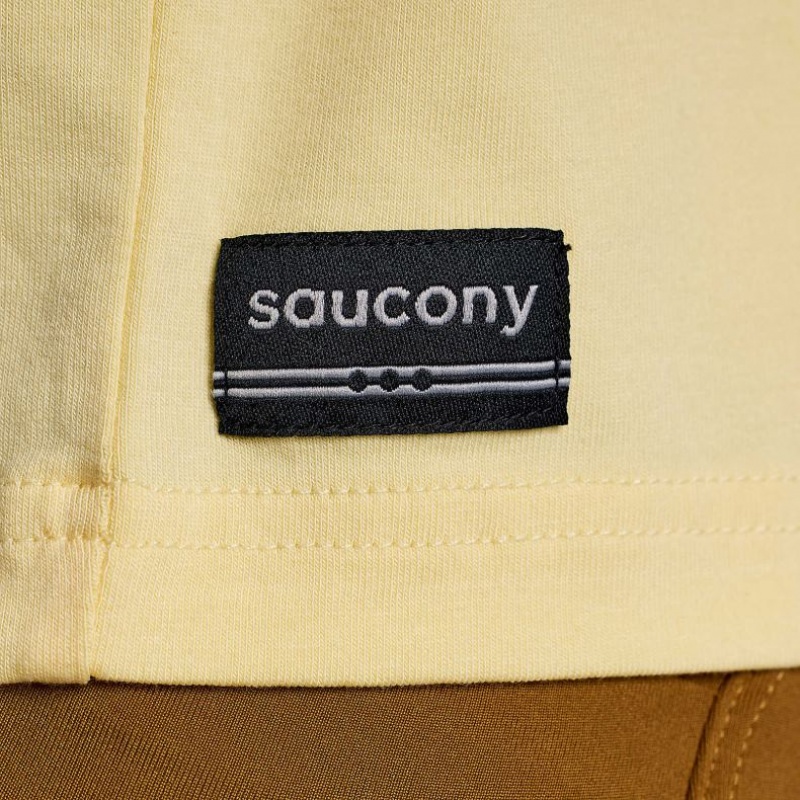 Women's Saucony Recovery Boxy T-Shirt Yellow | CANADA ONDMLKB