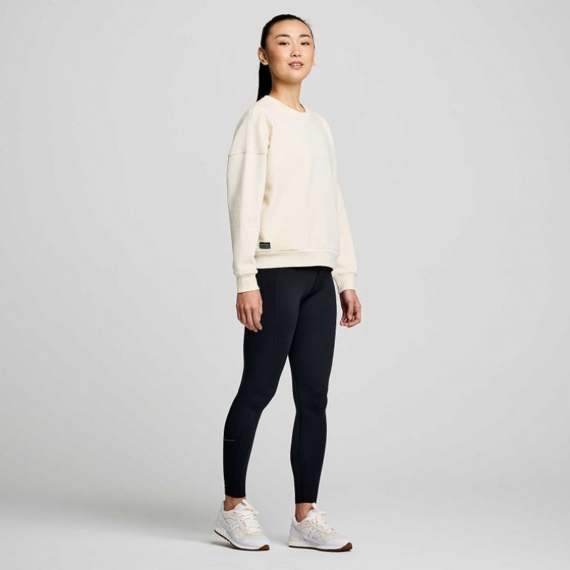 Women's Saucony Recovery Crew Sweatshirt White | CANADA VLSFRDN