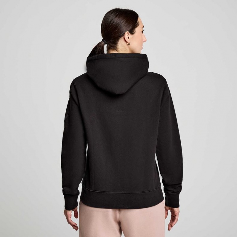 Women's Saucony Recovery Hoodie Black | CANADA NLXUWSJ