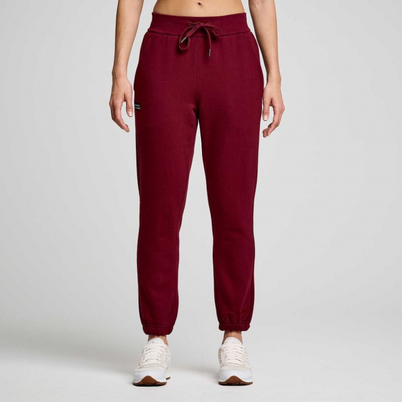 Women\'s Saucony Recovery Jogger Burgundy | CANADA AQDIMBL