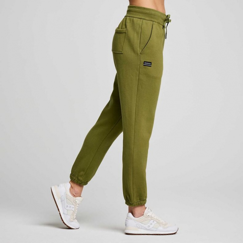 Women's Saucony Recovery Jogger Olive | CANADA AKSUEZN