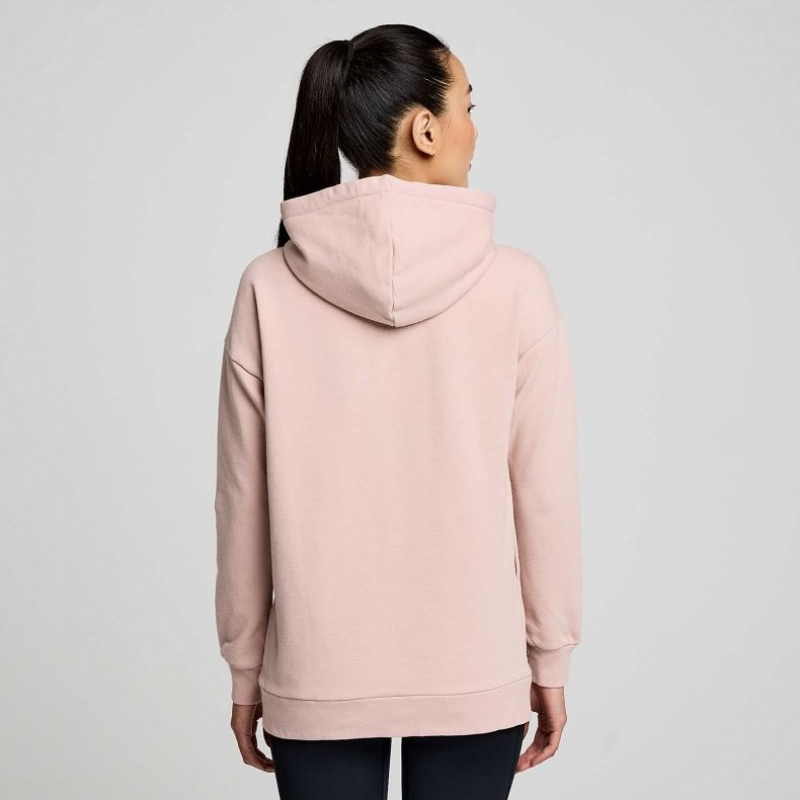 Women's Saucony Recovery Zip Tunic Hoodie Pink | CANADA WABDYVZ