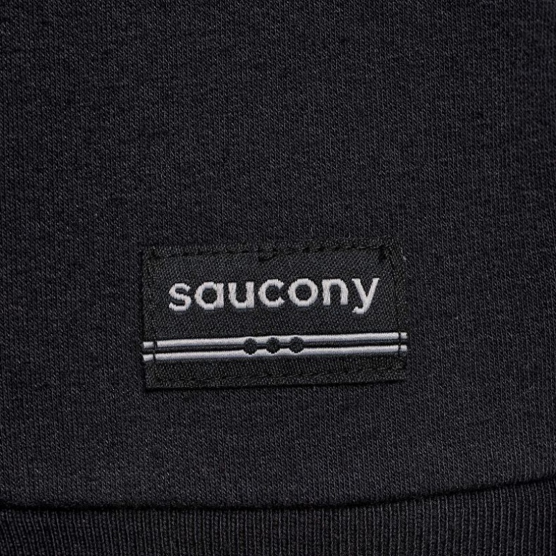 Women's Saucony Recovery Zip Tunic Hoodie Black | CANADA GJBEKRX