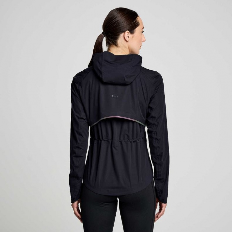 Women's Saucony Runshield Jacket Black | CANADA FOUEMZG