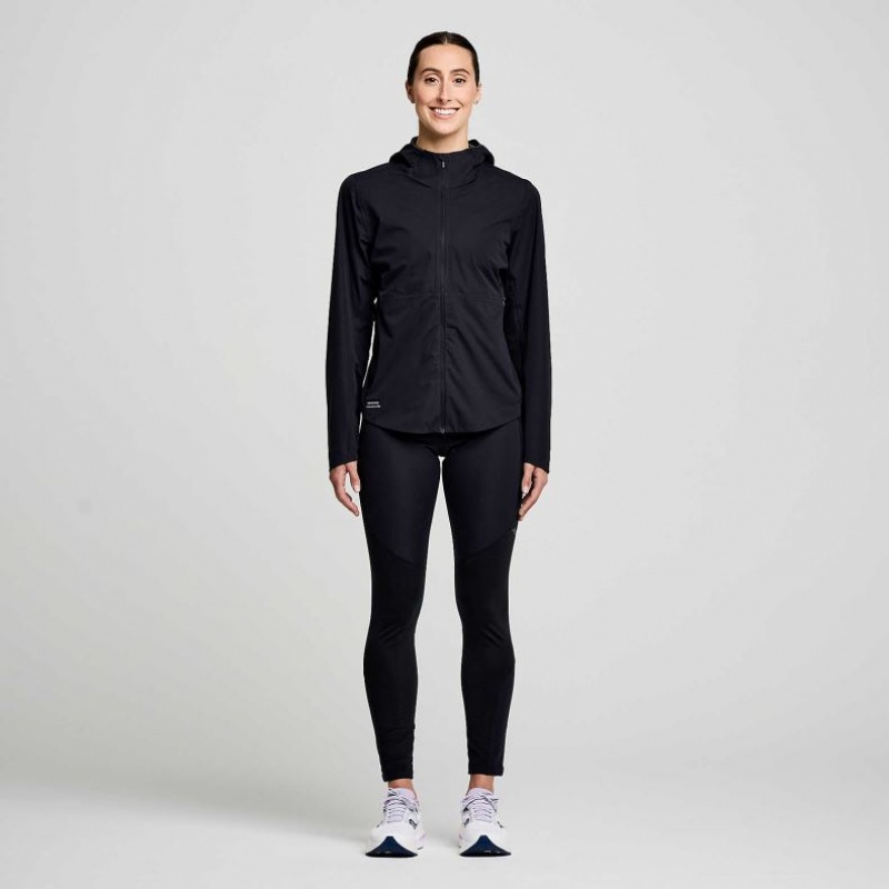 Women's Saucony Runshield Jacket Black | CANADA FOUEMZG