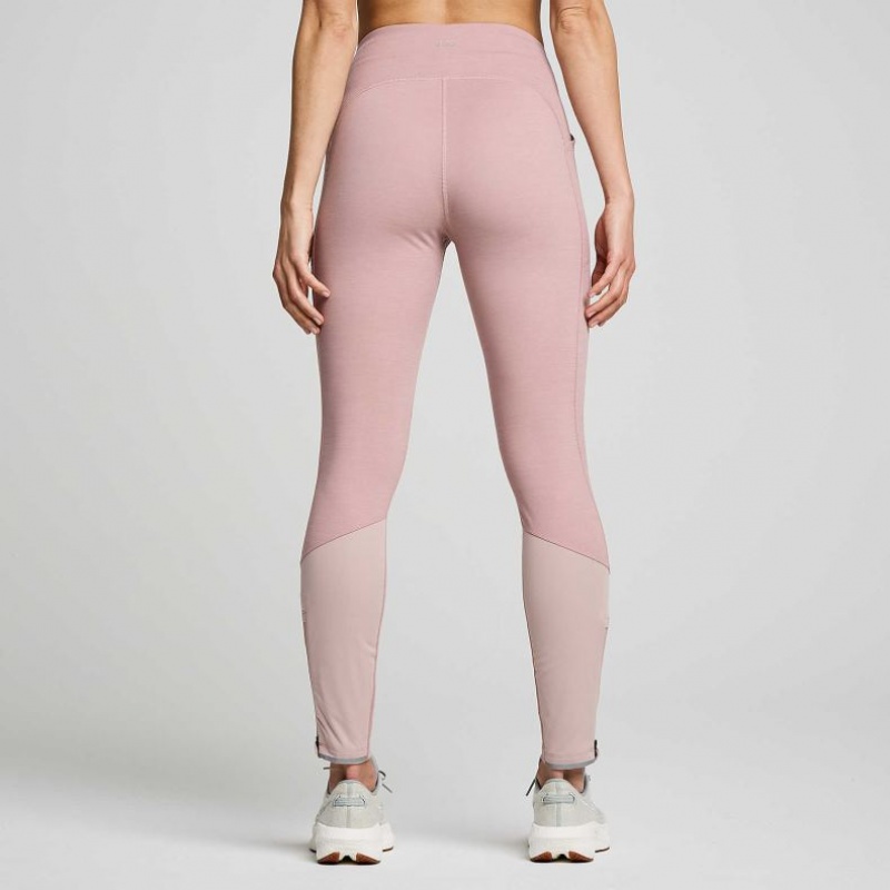 Women's Saucony Runshield Tight Pink | CANADA TARJGZV