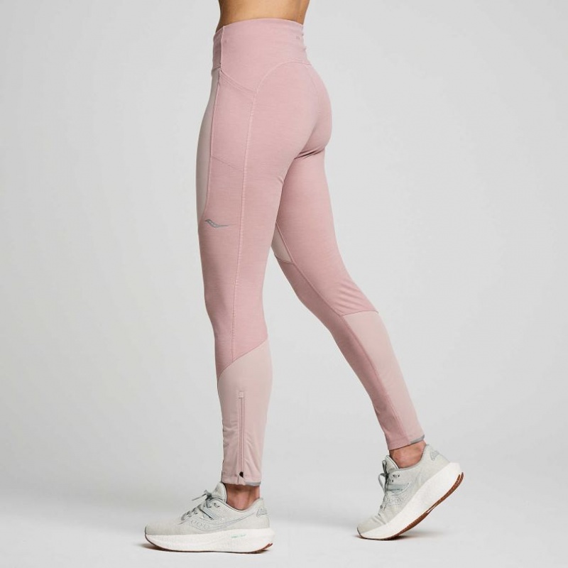 Women's Saucony Runshield Tight Pink | CANADA TARJGZV