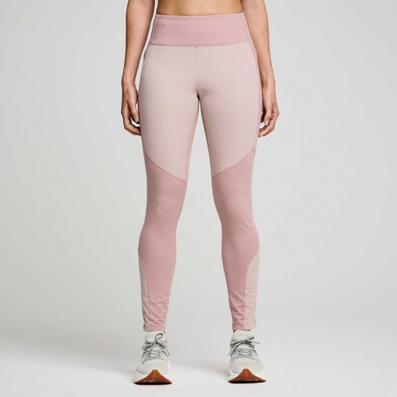 Women\'s Saucony Runshield Tight Pink | CANADA TARJGZV