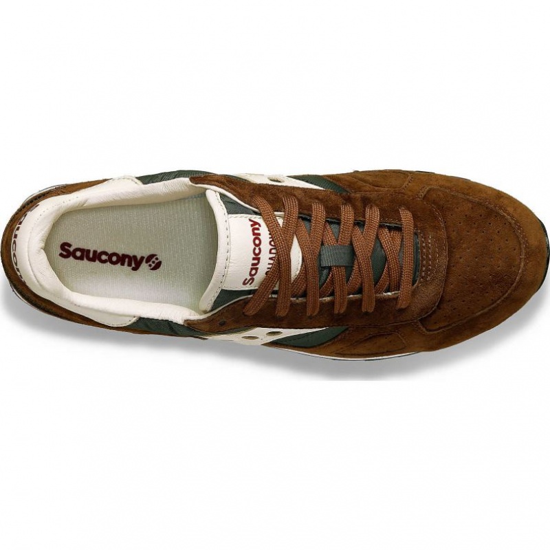 Women's Saucony Shadow Original Premium Sneakers Brown / Green | CANADA UBRHSMV