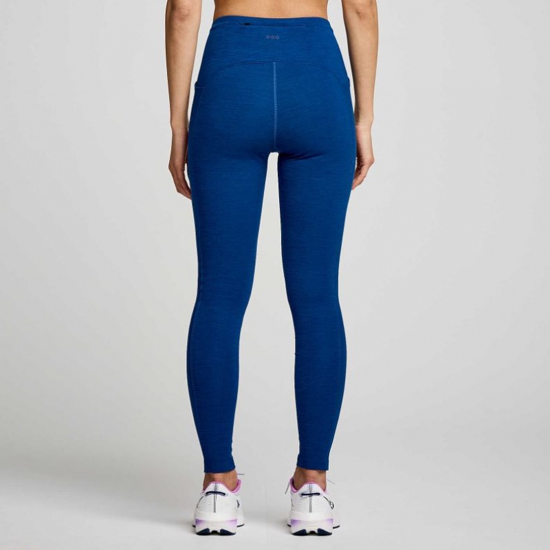 Women's Saucony Solstice Tight Indigo | CANADA AEZJMWK