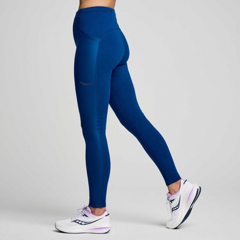 Women's Saucony Solstice Tight Indigo | CANADA AEZJMWK