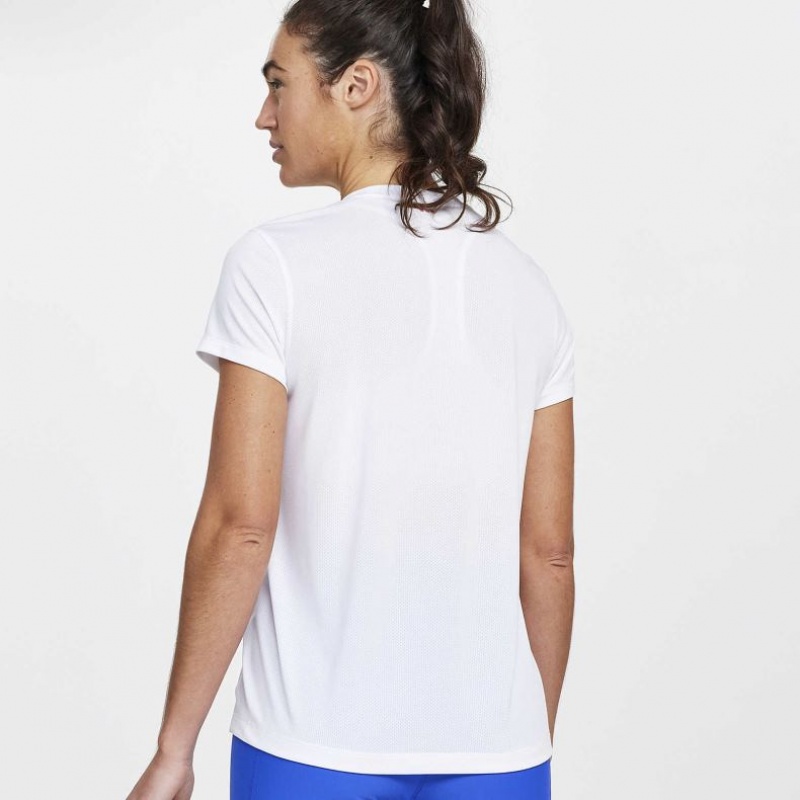 Women's Saucony Stopwatch Short Sleeve T-Shirt White | CANADA QEXPUOK