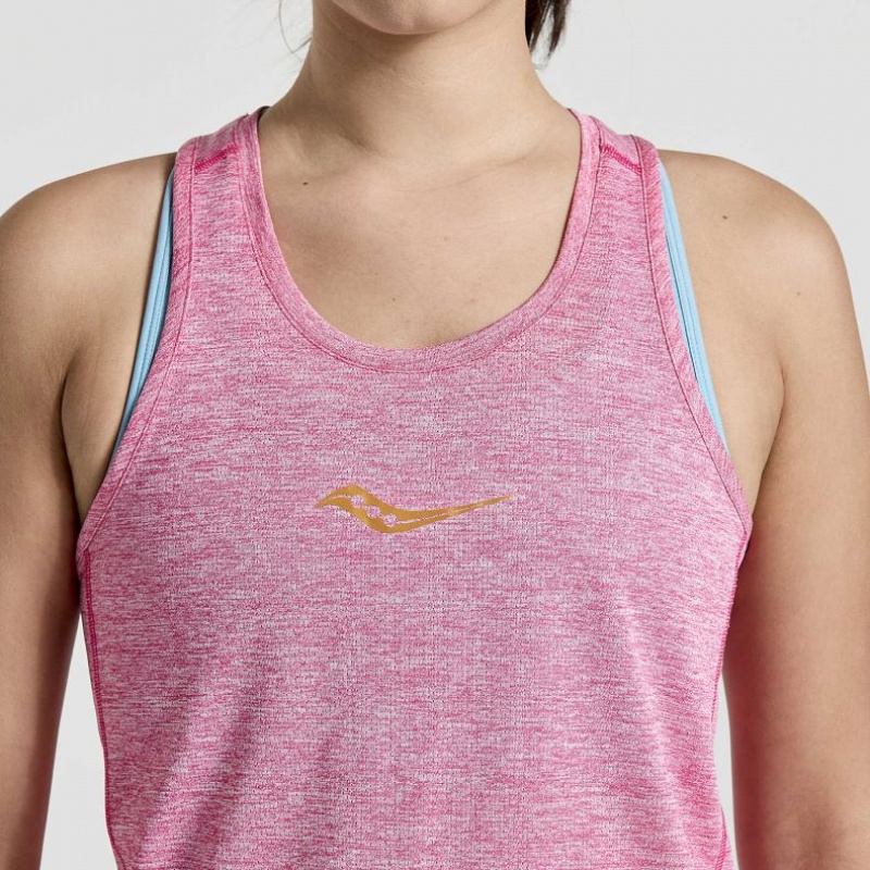 Women's Saucony Stopwatch Singlet Purple | CANADA MSZYWLO