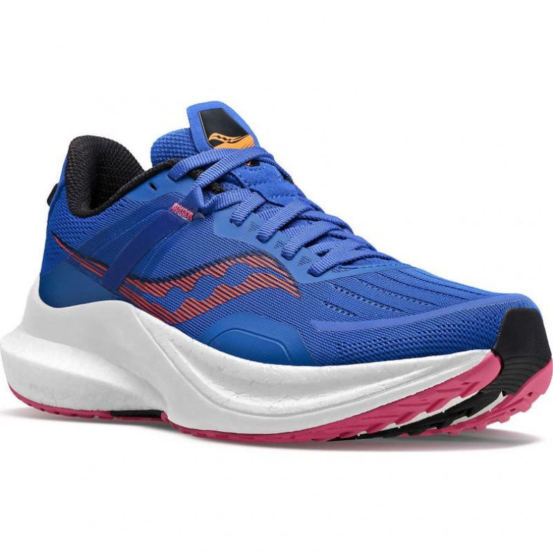 Women's Saucony Tempus Running Shoes Blue | CANADA JXZQAYS