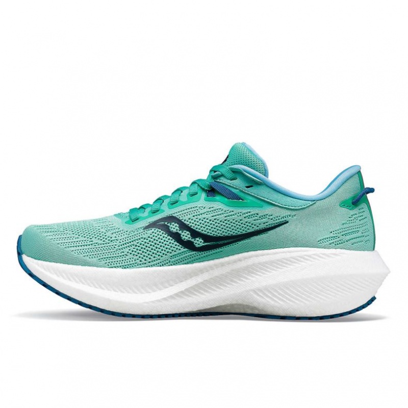 Women's Saucony Triumph 21 Running Shoes Turquoise | CANADA HUFLAXT