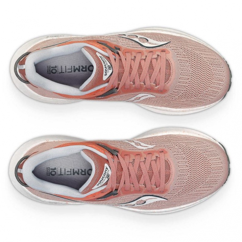 Women's Saucony Triumph 21 Running Shoes Coral | CANADA UZIGPQV