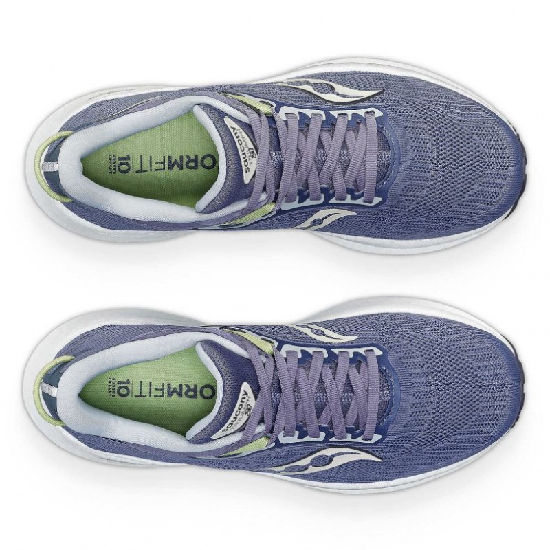 Women's Saucony Triumph 21 Running Shoes Blue | CANADA WRNQYSP