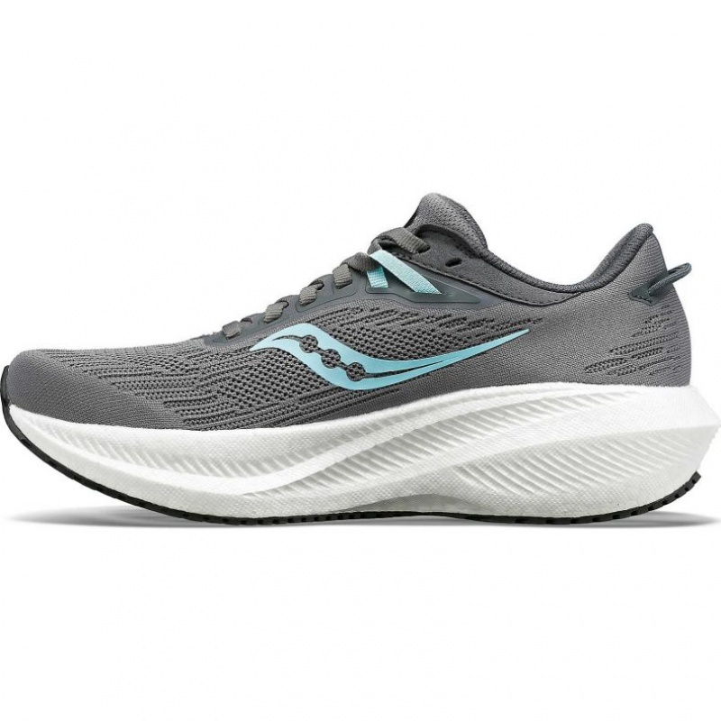 Women's Saucony Triumph 21 Running Shoes Grey | CANADA UHFTSYC