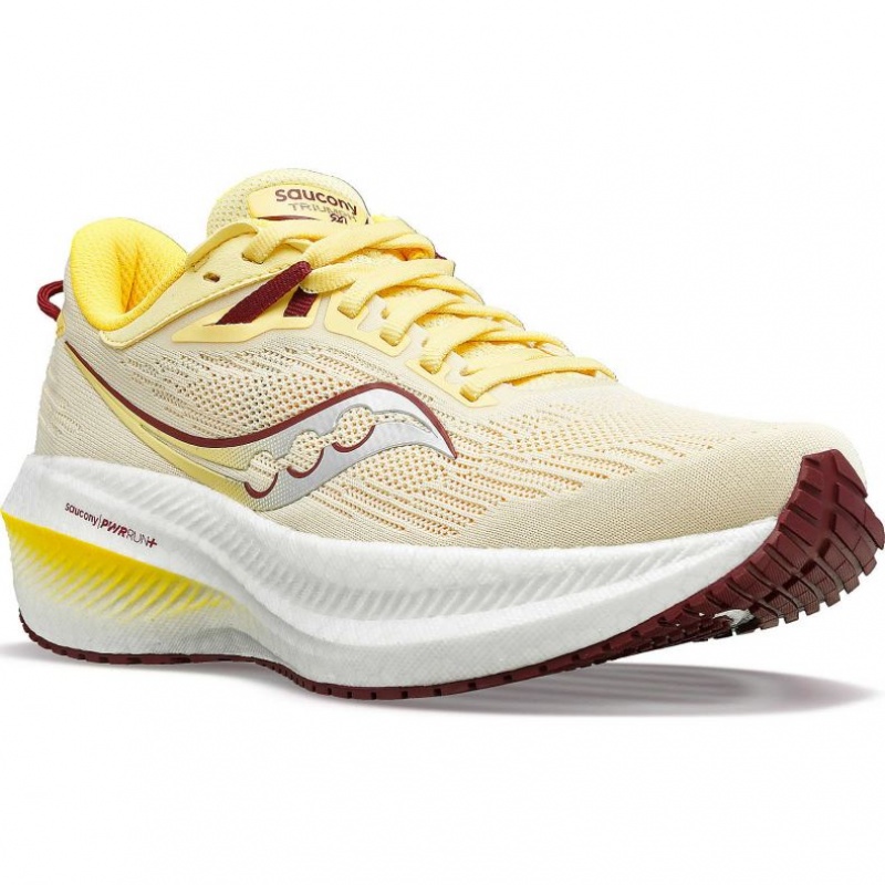 Women's Saucony Triumph 21 Running Shoes Yellow | CANADA REWCQXM