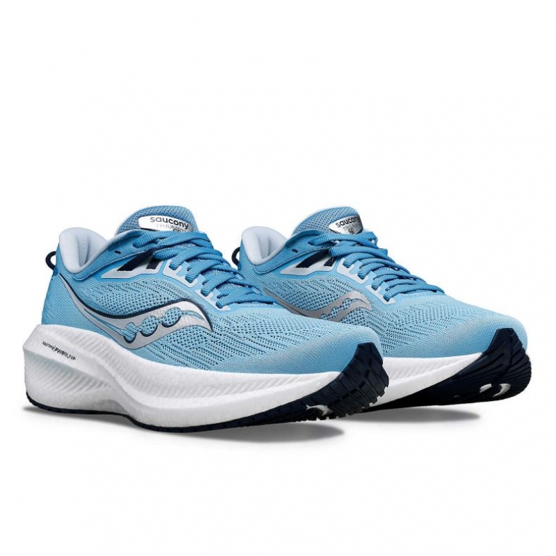 Women's Saucony Triumph 21 Running Shoes Blue | CANADA SYWIZHN