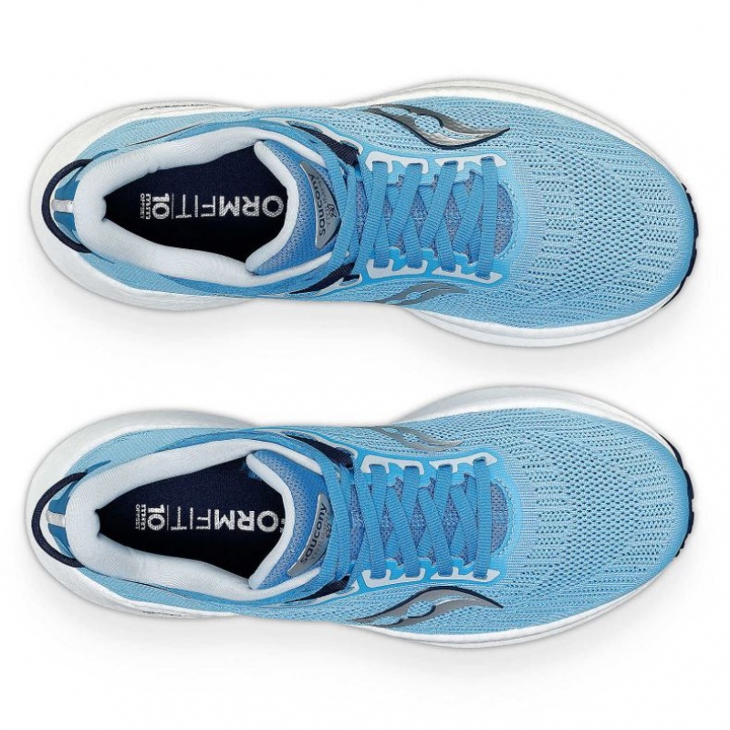 Women's Saucony Triumph 21 Running Shoes Blue | CANADA SYWIZHN