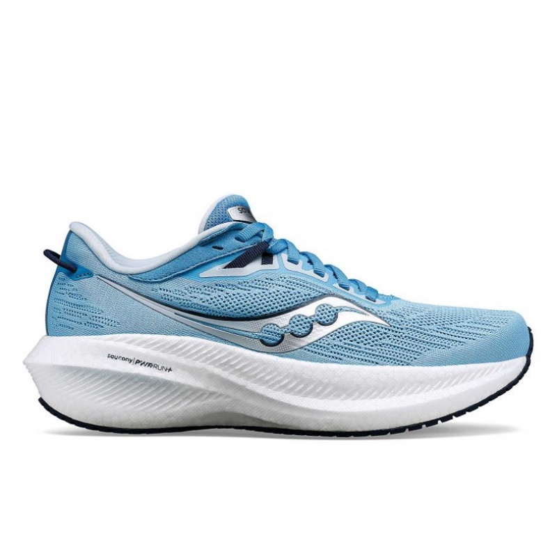 Women\'s Saucony Triumph 21 Running Shoes Blue | CANADA SYWIZHN