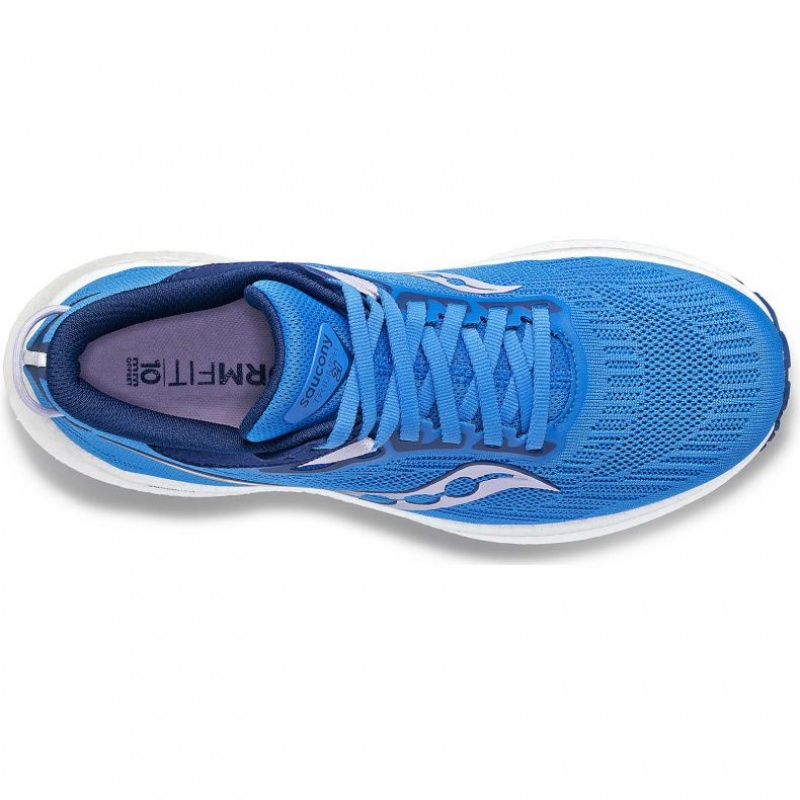 Women's Saucony Triumph 21 Running Shoes Blue | CANADA UJOZWCA