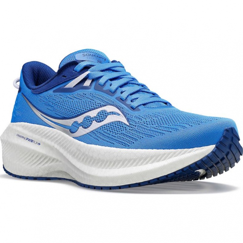 Women's Saucony Triumph 21 Running Shoes Blue | CANADA UJOZWCA