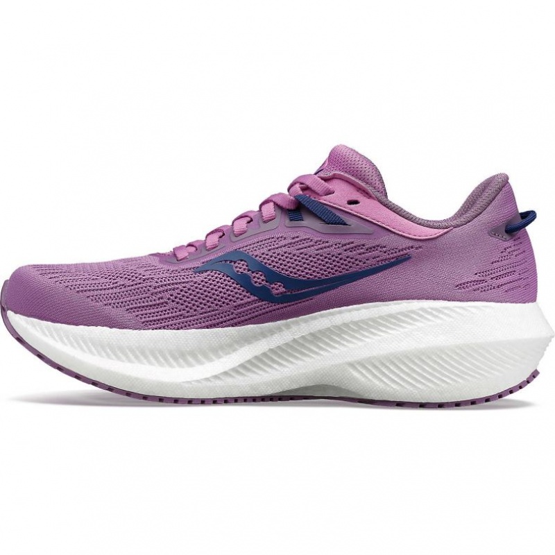 Women's Saucony Triumph 21 Running Shoes Purple | CANADA XUBVAIW