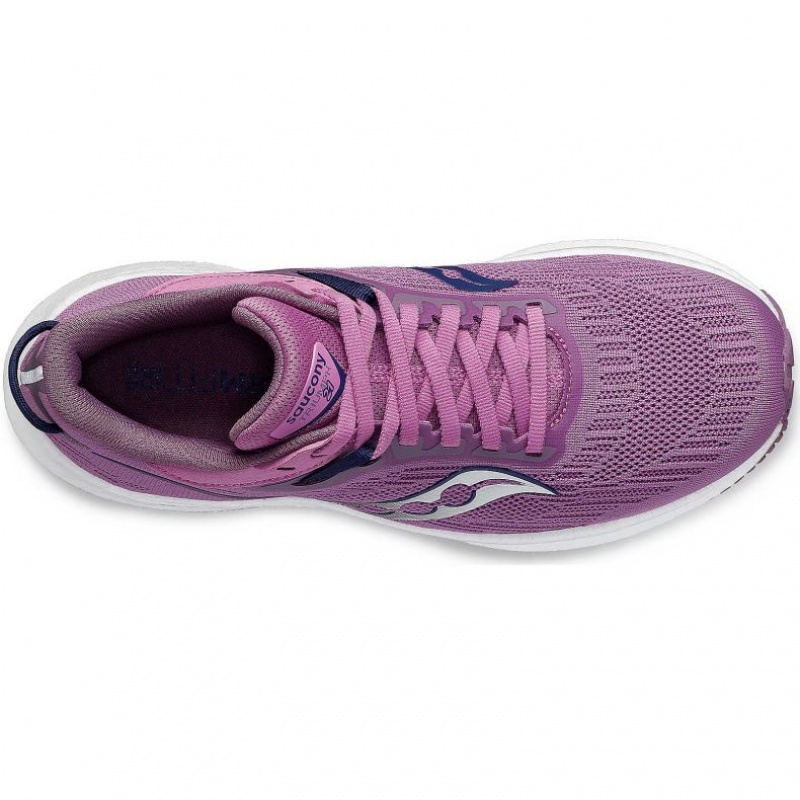 Women's Saucony Triumph 21 Running Shoes Purple | CANADA XUBVAIW