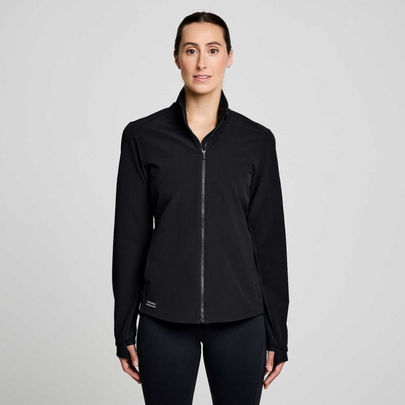 Women\'s Saucony Triumph Jacket Black | CANADA PMTRKQL