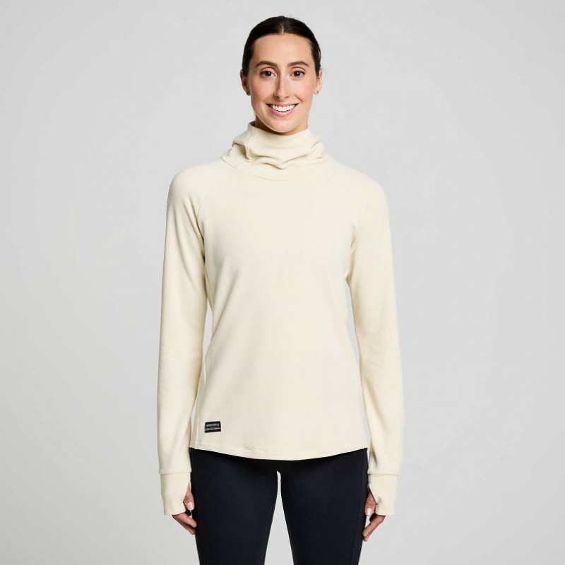 Women\'s Saucony Triumph Tunic Hoodie Beige | CANADA KIAZWSG