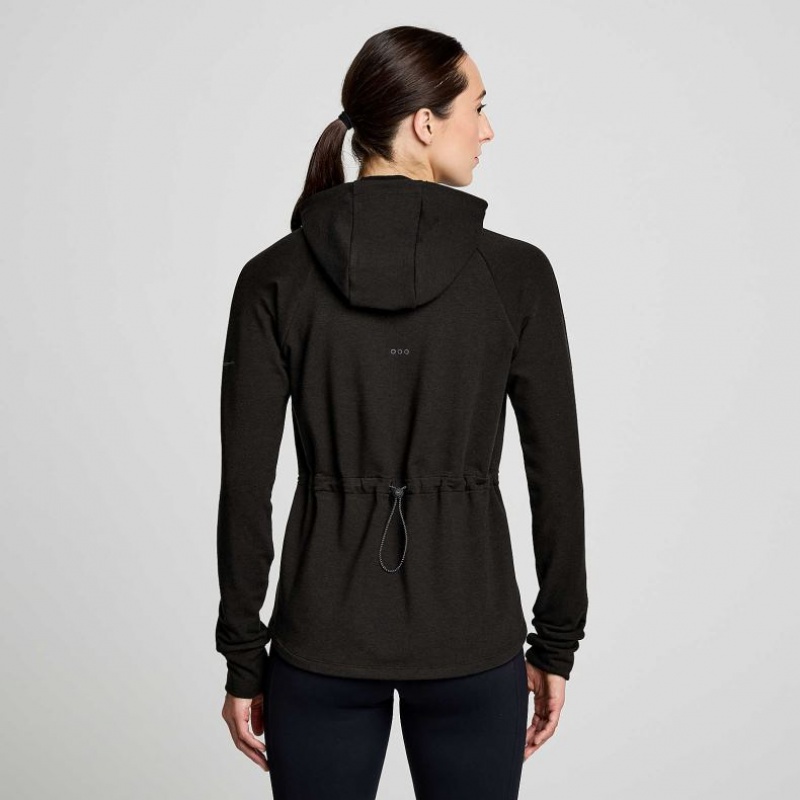 Women's Saucony Triumph Tunic Hoodie Black | CANADA YAKLBWI