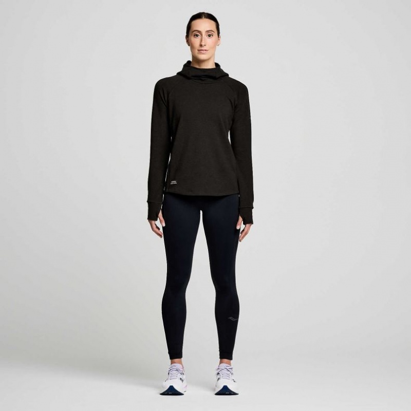 Women's Saucony Triumph Tunic Hoodie Black | CANADA YAKLBWI