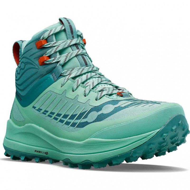 Women's Saucony Ultra Ridge GTX Trail Running Shoes Turquoise | CANADA ZNPKDEO